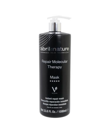 abril et nature - Masque Professionnel Molecular Therapy - Pour Cheveux Ab m s Surtrait s ou Vieillissants - Restructure R pare et Restaure - Nourrissant et Hydratant - Apr s-shampooing - 1000 ml