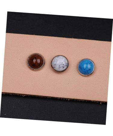 STOBOK 60pcs Turquoise Rivets DIY Punk Studs Round Rivet Buttons Small Rivets Round Rivets Manual Clothing - Buy Online on GoSupps.com