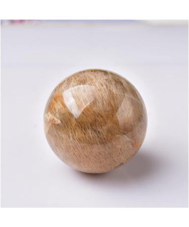 FFIME Natural Yellow Moonstone Polishing Ball - 70-80mm Reiki Massage Therapy & Exquisite Home Decoration Souvenir - Buy Online on GoSupps.com