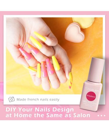 TOBEGLAM Neon Gel Nail Polish Set - 6PCS Vivacious Bright Colors for DIY Nail Art | Soak Off UV LED Polish Kit - Perfect Mother's Day Gift for Women - Buy Online on GoSupps.com