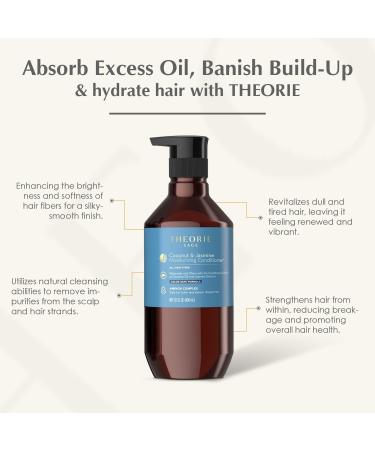 Theorie Coconut & Jasmine Moisturizing Conditioner - 400mL | Hydrating Shine & Strength for All Hair Types - Color & Keratin Protection - Buy Online on GoSupps.com
