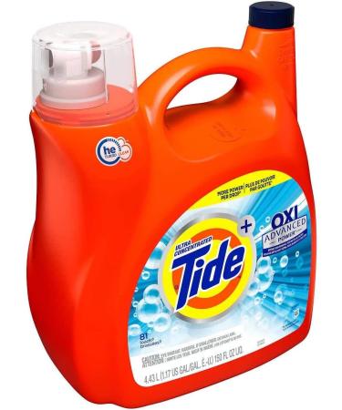 Tide Ultra Concentrate OXI Advanced Power Liquid Laundry Detergent - Extra Stain Removal for Whites & Colors 165 oz 89 Loads - International Shipping Available - Buy Online on GoSupps.com