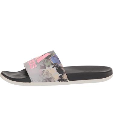adidas Women's Adilette Comfort Slide Sandal 8 Grey/Bliss Pink/Black - Buy Online on GoSupps.com