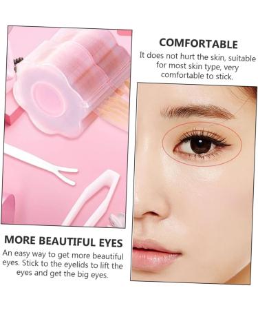 Ipetboom 1 Set Double Eyelid Sticker Clear Tape Eye Lid Lifters Tape Eyelid Sticker Tape Makeup Tools Traceless Eyelid Tape Double Eyelid Fiber Beautiful Eyes Beauty Stickers Pink - Buy Online on GoSupps.com