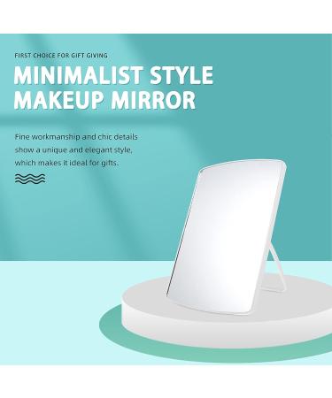 FOMIYES Foldable LED Travel Makeup Mirror for Women - Portable Princess Mirror with Stand - Buy Online on GoSupps.com