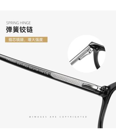 SERONI Metal Temples Tr90 Oval Blue Light Blocking Glasses for Men & Women - Anti UV Computer Reading Glasses Clear-Purple 52mm - Buy Online on GoSupps.com