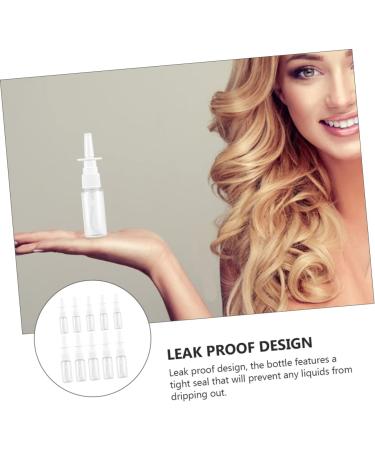 10pcs Rhinitis Spray Bottle - Empty Fine Mist Nasal Sprayers for Travel - Silver - Buy Online on GoSupps.com