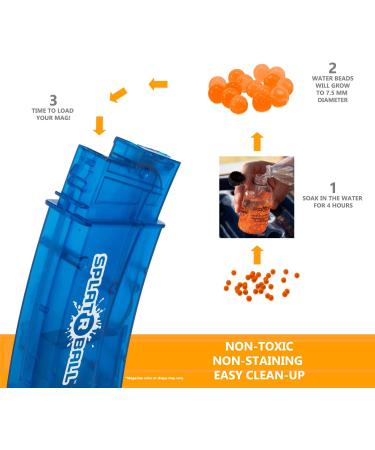 SplatRball 20K Orange Ammo - Certified Compatible with SRB1200, SRB400-SUB, and SRB400 Water Bead Blasters - Buy Online on GoSupps.com