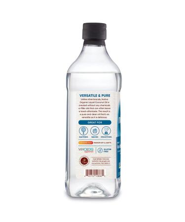 Nutiva Organic Liquid Coconut Oil Classic 32 fl oz - Premium Quality Cooking & Beauty Oil - Buy Online on GoSupps.com