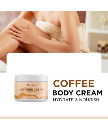 Vegan Skin Firming Cream for Cellulite & Wrinkles - Deep Moisturizing Caffeine Formula for Fine Lines & Dry Skin - Coffee Scented Lotion for Women - Buy Online on GoSupps.com
