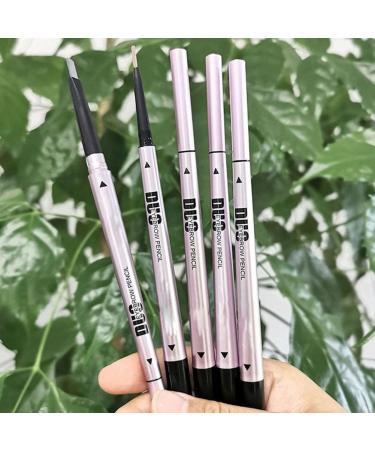 Eyeliner Eyebrow Liner Doublehead Rotating Ultrafine 3D Eyebrow Pencil Portable Waterproof Long Lasting Eyebrow Pen Korean Cosmetics Black Felt EyelinerCoffee - Buy Online on GoSupps.com