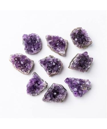 Gift 1pc Natural Quartz Crystal Brazilian Amethyst Cluster Druzy Geode Specimen Stones 2-2.5cm for Full of Texture - Buy Online on GoSupps.com