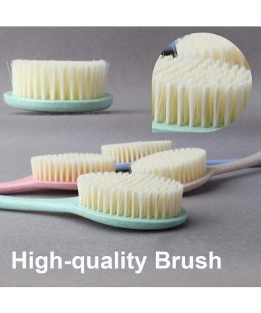 Usmascot Natural Wheat Straw Bathing Brush - Long Grip Shower & Back Brush for Spa Massage - Effective Body Brush Against Cellulite for Very Dry Skin (Beige) - Buy Online on GoSupps.com