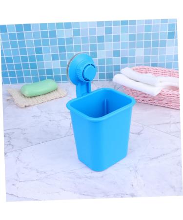 Alipis 2 Pack Toothbrush Organizer Wall-Mounted Suction Holder for Bathroom Storage - Self-Adhesive Toothbrush & Razor Bracket - Ideal for Kids & Adults - Blue 17x11cm - Buy Online on GoSupps.com