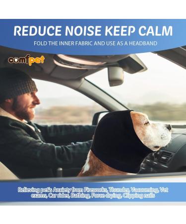 Comfortable Noise Protection Ear Muffs for Dogs & Cats | Earmuffs for Earmematomas Winter Hat Ear Care (Black) - Buy Online on GoSupps.com