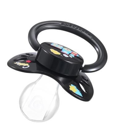 Landofgenie Printed Pacifier - Adult Size Large Shield 2 Pack (Black & White) | International Shipping Available - Buy Online on GoSupps.com
