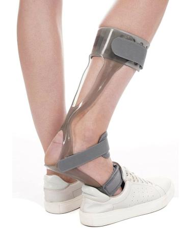 Spancare Grey Foot Drop Splint With Liner Left Medium Anatomical design