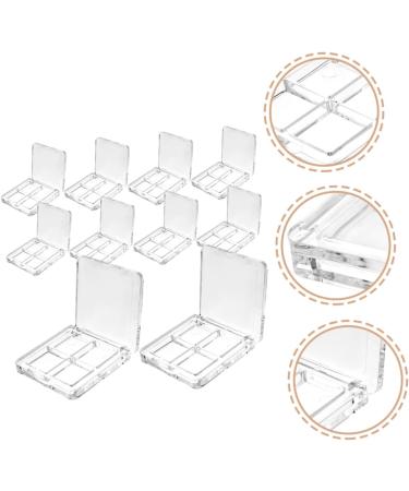 DOITOOL 40 Pcs Boxes Eye Shadow Box Highlighter Empty Makeup Palette Empty Eyeshadow Pallets Make up Sample 6x6cmx4pcs Transparentx4pcs - Buy Online on GoSupps.com