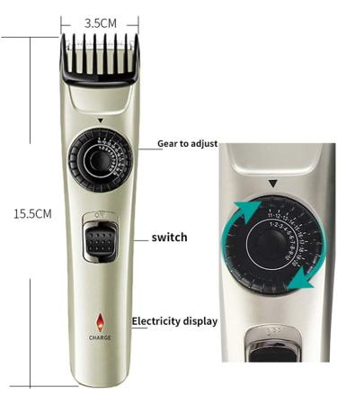 FLaig Electric Hair Clipper Fine-Tuning Hair Trimmer Waterproof Low Noise Stainless Steel Cutter Head Hair Clipper Scissors - Buy Online on GoSupps.com