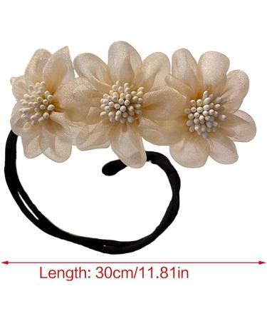 xbiez Stylish Hair Curler Bow Barrettes Elegant Styling Accessories Hairpin Hair Braiding Braider Hairgrip Styling Tools Rows of flowers - Buy Online on GoSupps.com