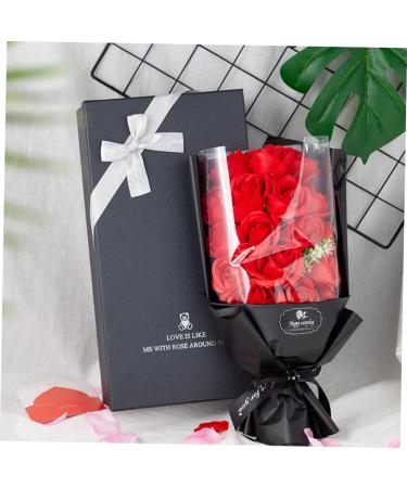 minkissy 2 Boxes Rose Bouquet Box Decorative Rose Soap Luxury for Women Bath Soaps Remembrance Shower Soap Roses Plastic Woman Tub - Buy Online on GoSupps.com