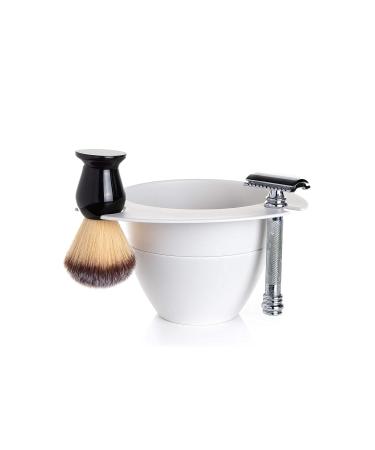 SHAVEBOWL Modular Shaving Bowl - Handcrafted in USA (White) - Buy Online on GoSupps.com