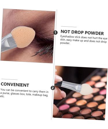 OHPHCALL 48 Pcs Latex Eye Shadow Stick Women Eye Shadow Brush Women Makeup Brush Eyeshadow Sponge 7.5x1x0.5cmx2pcs Beige Khaki X2pcs - Buy Online on GoSupps.com