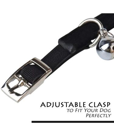 Buy CHUKCHI Soft Velvet Adjustable Diamante Bling Collar for Cats & Small Dogs - Safe & Stylish with Bells - International Shipping Available - Buy Online on GoSupps.com