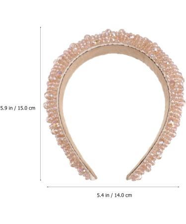 Lurrose 1pc Rhinestone Headband for Women Crystal Beaded Headbands Padded Rhinestone Headband for Women Girls (Coffee) - Buy Online on GoSupps.com