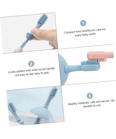 Minkissy 3 Sets Children's Training Toothbrush - Milk Teeth Cleaning Accessories for Kids - Buy Online on GoSupps.com