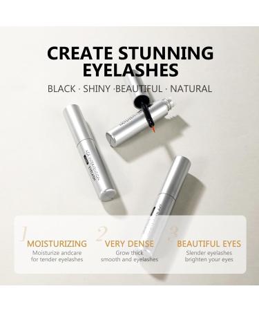 Lash Serum for Eyelash Growth 4ML Advanced Nourishing Formula for Longer Fuller & Thicker Looking Lashes | Gentle Eye Treatment for Healthy Lash Appearance Grey - Buy Online on GoSupps.com