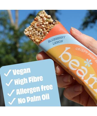 BEAM Blueberry Lemon Crispy Seed Bar | Nut-Free & Gluten-Free | Plant-Based High Fiber Snack (12 Bars) - Buy Online on GoSupps.com