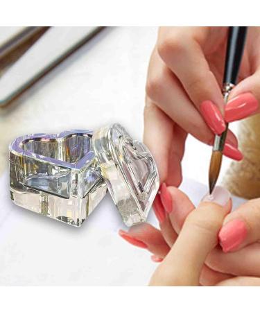 MagiDeal Nail Art Dish with Lid Nail Art Bowl Holder for Nails False Nails Acrylic Nails Container Small Jewelry Storage Box multi - Buy Online on GoSupps.com