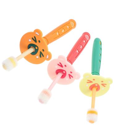 Hapinary 3st toothbrush cotton stuff for babies tooth cleaning brush oral care for babies baby brush made of silicone teeth clean washing detergent detergent toddler pp