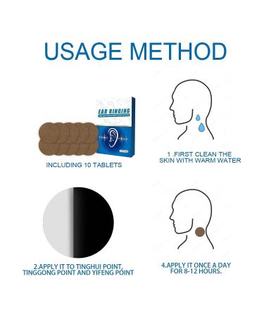 Tinnitus Relief Patch - 30pcs | Improve Ear Pain | Ear Health Care - 2.5cm Diameter - Buy Online on GoSupps.com