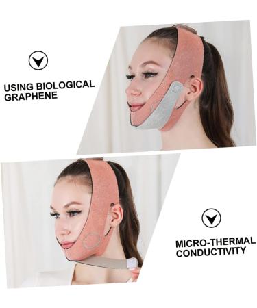 FOMIYES 1pc Thin Belt V Line Lifting Chin Strap Belt v Line Shaper Belt Slimming Shaper Band Lift Woman Mercerized Cloth Anti-aging 60X10.5X1cm Orange - Buy Online on GoSupps.com