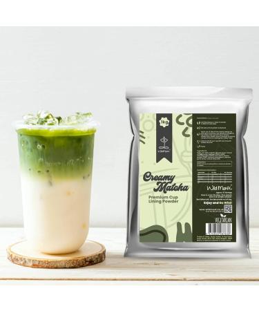 Wild Monk Creamy Matcha Cup Lining (1kg) 67 Servings Premium Cup Lining Powder Form Add Flavor to Bubble Tea & Desserts - Buy Online on GoSupps.com