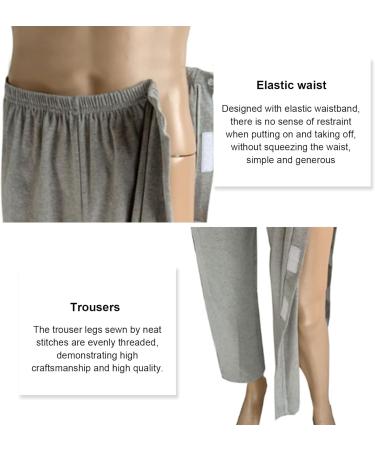 Buy Safety Certified Full Open Patient Care Pants for Elderly - Easy Wear XXL-XXLarge Grey | International Shipping Available - Buy Online on GoSupps.com