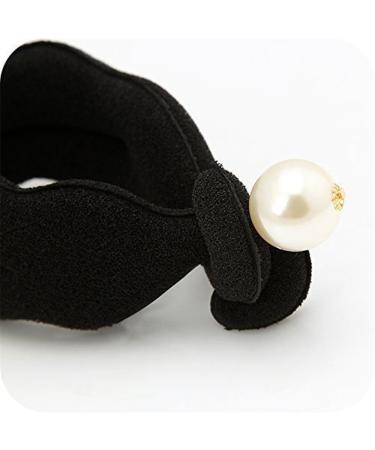 Womens Hair Styling Tools: 2 Pcs Pearl Foam Sponge Donut Bun Maker Clip - DIY Hairstyle Accessories - Buy Online on GoSupps.com