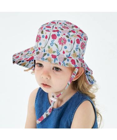 XYIYI Kids Bucket Hat | Adjustable Sun Hat for Boys Girls 6-24 Months | Rose - Buy Online on GoSupps.com