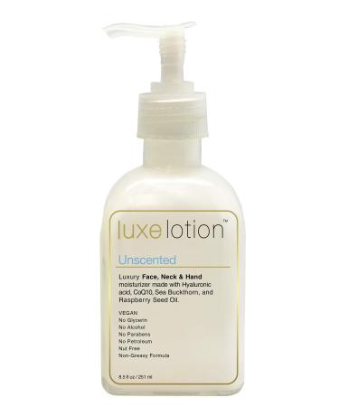 LuxeBeauty Luxe Lotion Luxury Face Neck & Hand Moisturizer Unscented 8.5 fl oz (251 ml)