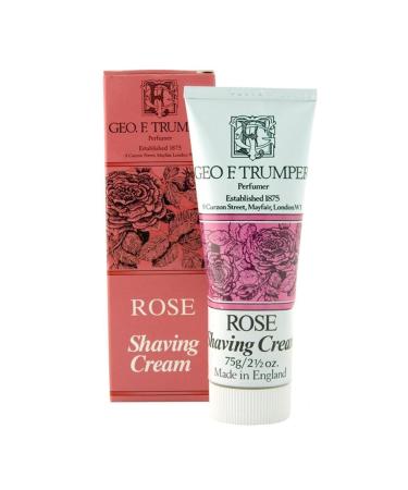 Geo F Trumper Shave Cream - Rose 75gm Tube Rose 75 g (Pack of 1)