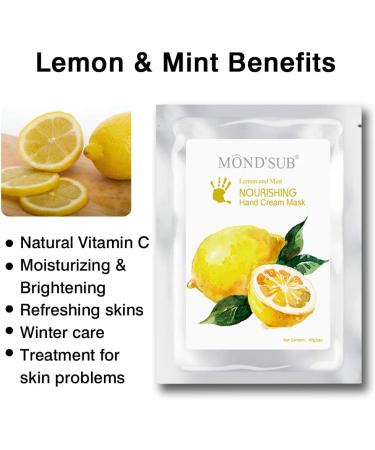 Mond'Sub Moisturizing Gloves - 5 Pairs | Natural & Organic Hand Masks with Collagen & Vitamin C | Hydrating Spa Treatment for Brightening Skins - Buy Online on GoSupps.com