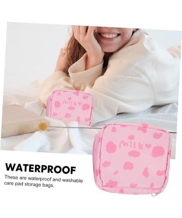 Healifty 6 pcs Travel Tampon Sanitary Pouch - Cute Pink Portable Period Pad Bags for Menstrual Care and Makeup - Cartoon Pattern Nursing and Lipstick Storage - 13X11.5X4.5CMx3pcs - Buy Online on GoSupps.com