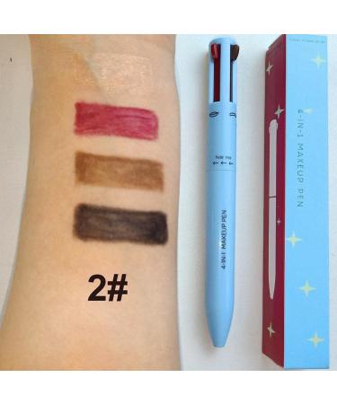4 In 1 Makeup Pencil Lip Liner Pen Multi-effect Long Lasting Pencil Eyeliner Eyeliner G9P6 Pen Eyebrow Waterproof Replace core 1 count (Pack of 1) - Buy Online on GoSupps.com