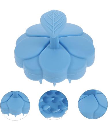 Buy Tovinanna Silicone Shampoo & Massage Brush - Portable Shower Cleaning Accessory - Green Leaves Design - 8.5x8.5x6.5cm - International Shipping Available - Buy Online on GoSupps.com