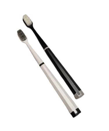 Super Soft Ultra Fine Nano 10 000+ Bristle Manual Toothbrush for Sensitive Teeth and Gums Braces Orthodontic Appliances Kids Teens and Children (Pack of 2)