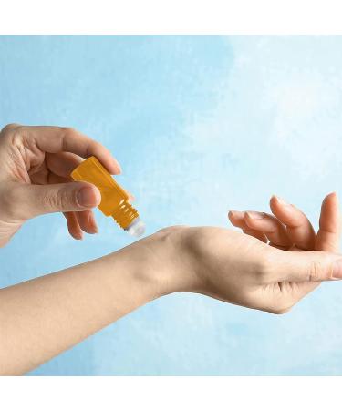 GNAUMORE Roller Bottles Essential Oils Roller Bottles Amber Glass Roll on Bottles with Golden Lids Amber Glass Roller Bottles for Fragrance Lotion Aromatherapy - Buy Online on GoSupps.com