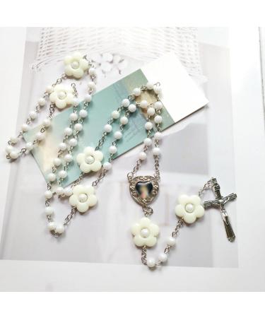 Shop Oralgo's Unique White Pearl Necklace - Stylish Cross Trailer Chain & Crucifix Accessory for International Shipping - Buy Online on GoSupps.com