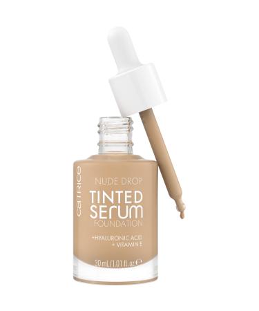 Catrice Nude Drop Tinted Serum Foundation No. 030c nude long -lasting matt natural for sensitive skin vegan oil -free without perfume without alcohol 1 -pack (30ml) 030c 30 ml (1 Pack)
